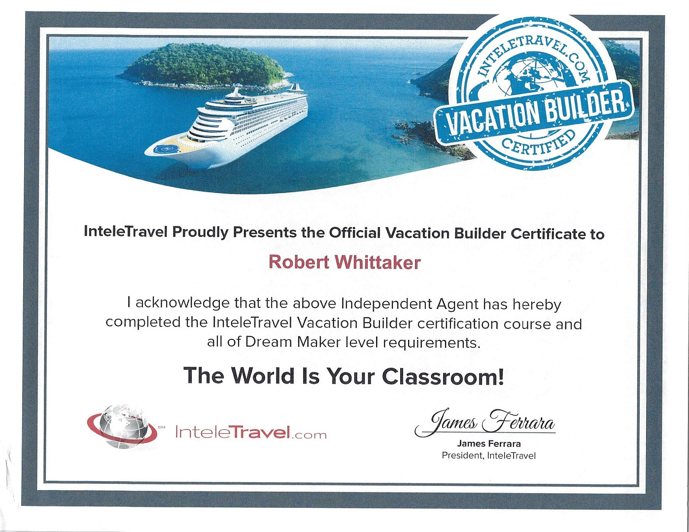 Certified Travel Consultant